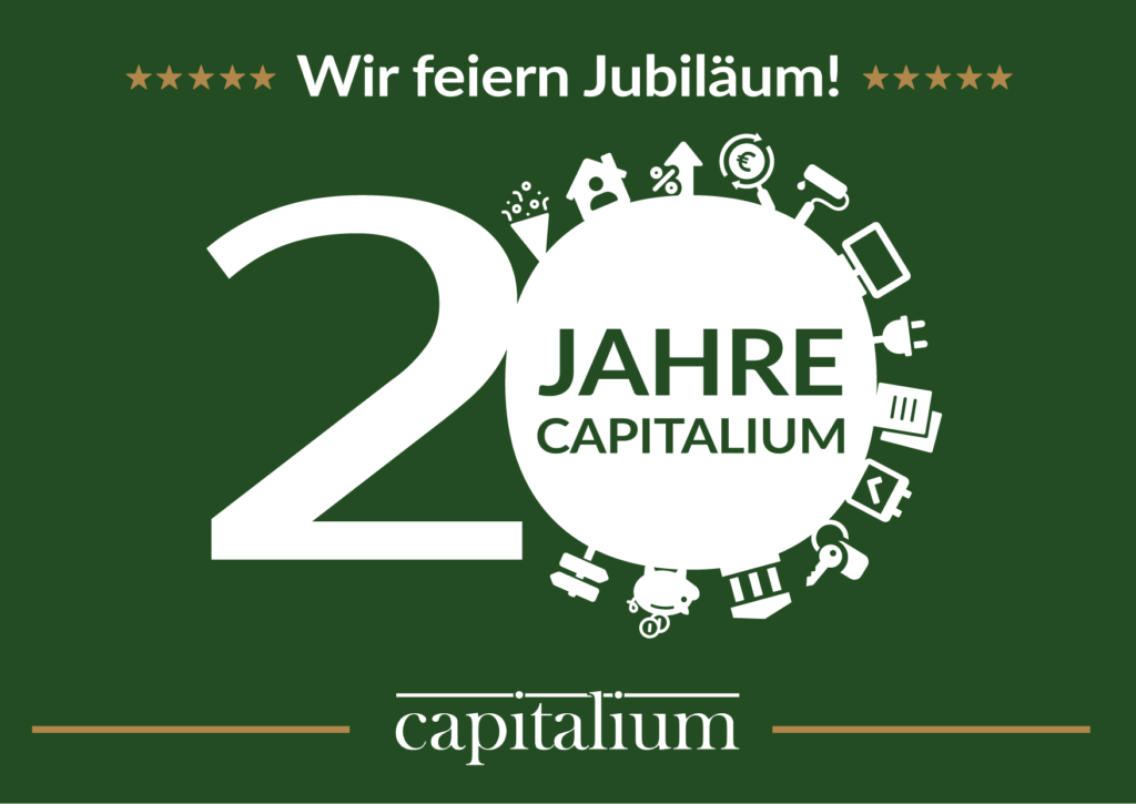 Capitalium 20 Jahre Jubiläum - Baufinanzierung Hamburg Hausbau Anschlussfinanzierung Forward Darlehen Finanzberater Matthias Drews